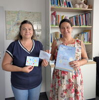 Spendenübergabe Heidi Topalovic, Next Team