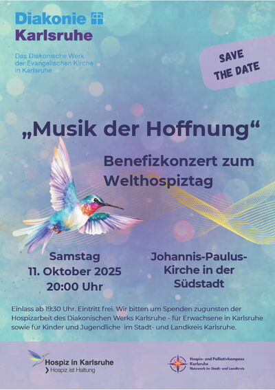 Benefizkonzert "Musik der Hoffnung" zum Welthospiztag