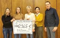 Spendenübergabe mit Thermo Fischer Scientific